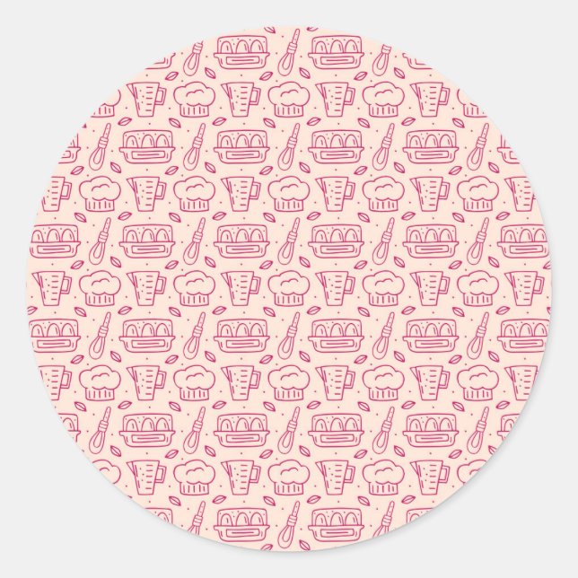 Sticker Rond Chef du poison | My Kitchen Ce que Clean Last Week (Devant)