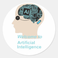Chef d'un humain avec cerveau et oeil électronique