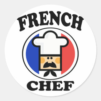 Sticker Rond Chef français