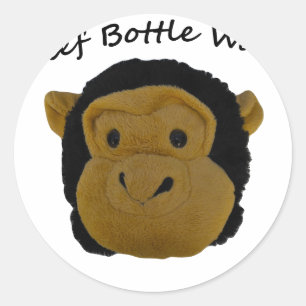 Sticker Rond Chef Laveur de Bouteilles