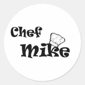 Sticker Rond Chef Mike