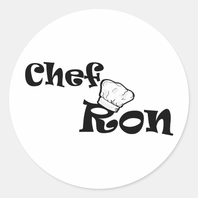 Sticker Rond Chef Ron (Devant)