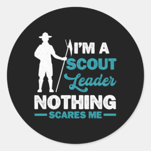 Sticker Rond Chef scout