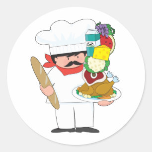 Sticker Rond Chef Stack