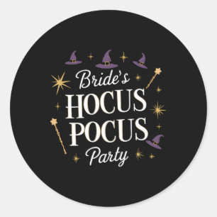 Sticker Rond Chelorette Halloween du parti Hocus Pocus de la ma