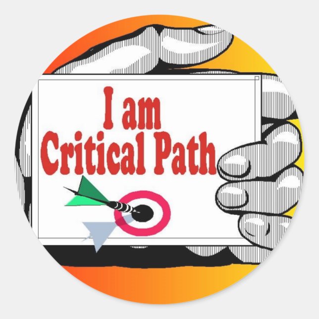 Sticker Rond Chemin critique (Devant)