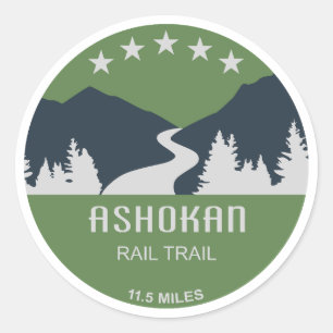 Sticker Rond Chemin de fer Ashokan New York