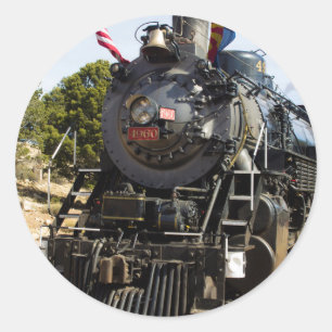 Sticker Rond Chemin de fer du Grand Canyon locomotive à vapeur 