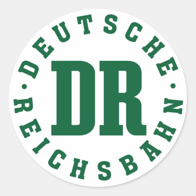 Sticker Rond Chemin de fer est-allemand - Deutsche Reichsbahn (Devant)