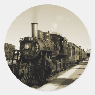 Sticker Rond Chemin de fer historique