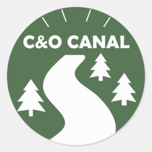 Sticker Rond Chemin de halage de canal de C&O