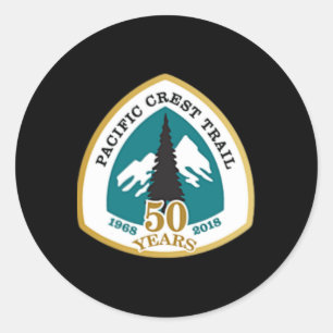 Sticker Rond Chemise 50 Ans Pacific Crest Trail Double Face