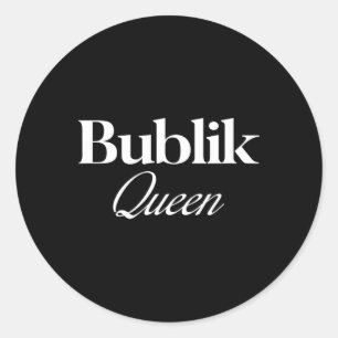 Sticker Rond Chemise Bublik russe femmes hommes enfants garçons
