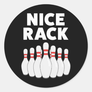 Sticker Rond Chemise Cadeau De Bowling Drôle Pour Hommes Ou Pap