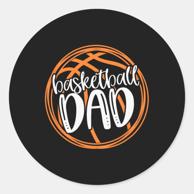 Sticker Rond Chemise DAD Basketball (Devant)