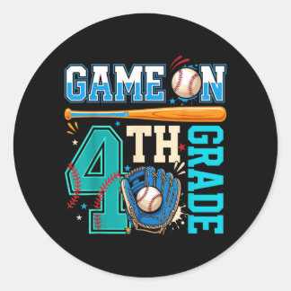 Sticker Rond Chemise de baseball retour à l'école garçons Jouon