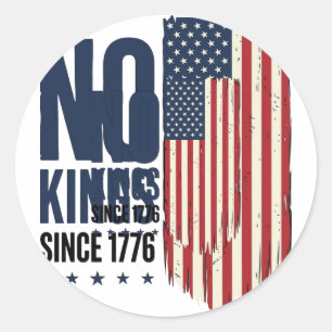 Sticker Rond Chemise de conception de drapeau patriotique sans