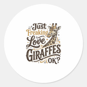 Sticker Rond Chemise de conception de typographie vintage amate