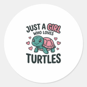 Sticker Rond Chemise de gravure vintage fille amoureuse de tort