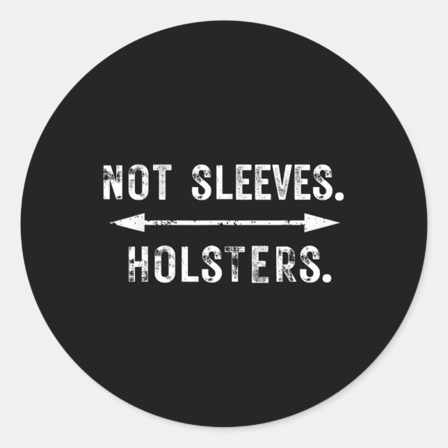 Sticker Rond Chemise De Gym Drôle. Armes à entraînement Humour  (Devant)