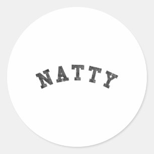 Sticker Rond Chemise de musculation naturelle Natty