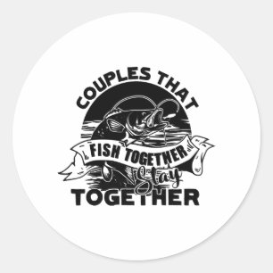 Sticker Rond Chemise de pêche