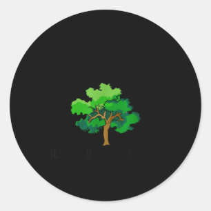 Sticker Rond Chemise de réunion de famille Arbre généalogique d