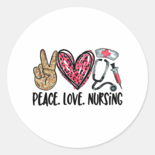 Sticker Rond chemise de soins de paix