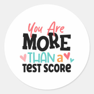 Sticker Rond Chemise D'Enseignant De Jour Vous Êtes Plus Qu'Un