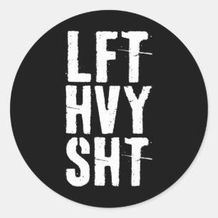 Sticker Rond Chemise D'Entraînement Lft Hvy Sht Gym