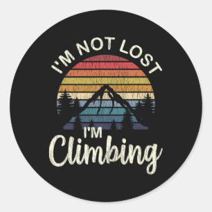 Sticker Rond Chemise d'escalade - Cadeaux d'alpiniste - Cli
