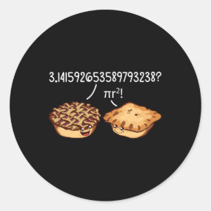 Sticker Rond Chemise Jour Pi Pi R Formule Carrée Math Pie Kawai