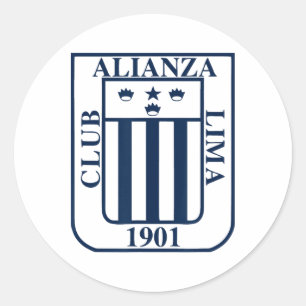 Sticker Rond Chemise Péruvienne Alianza Lima Péruvien Hommes Fe