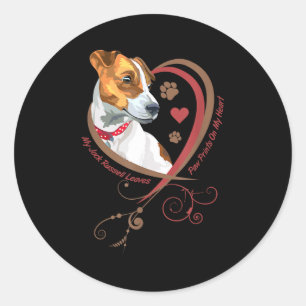 Sticker Rond Chemise pour femme Jack Russell Terrier Parson Rus