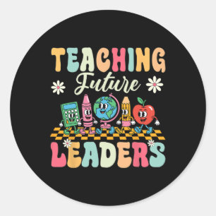 Sticker Rond Chemise Premier Jour D'école Enseignement Futurs L