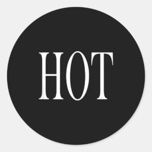 Sticker Rond Chemise qui dit chaud 