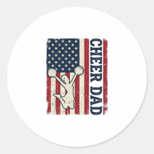 Sticker Rond Chemise vectorielle drapeau américain patriotique
