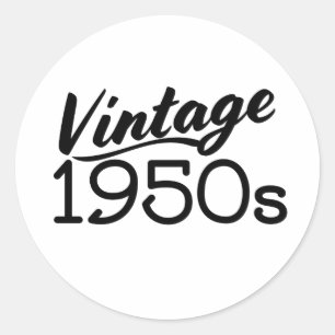 Sticker Rond Chemise vintage des années 50