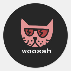 Sticker Rond Chemise Woosah Calm Yoga Exhale _4