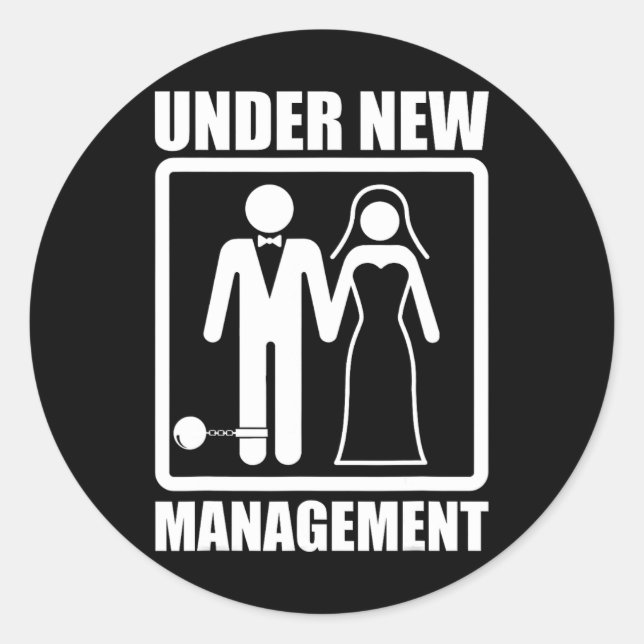 Sticker Rond Chemises amusantes de soirée d'enterrement de vie  (Devant)