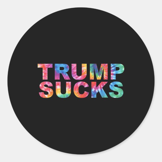 Sticker Rond Chemises anti-Trump (Devant)