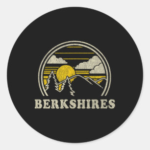 Sticker Rond Chemises Berkshires Machusetts Ma T Vintage Randon