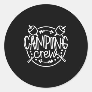 Sticker Rond Chemises De Correspondance Camping Pour Camper Fam