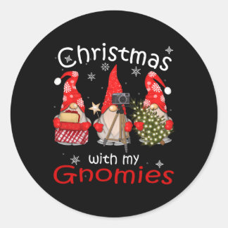 Sticker Rond Chemises De Noël Familiales Pour Femmes Hommes - G
