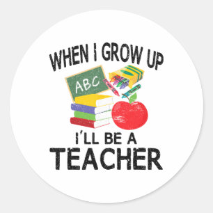 Sticker Rond Chemises drôles pour famille Cadeaux pour enseigna