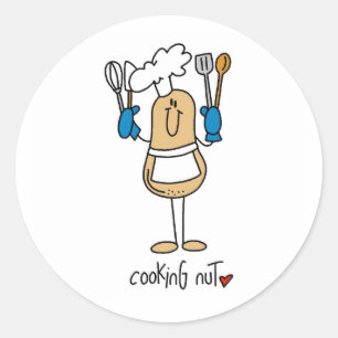 Sticker Rond Chemises et Cadeaux de Noix de Cuisine