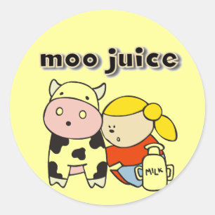 Sticker Rond Chemises et cadeaux Moo Juice