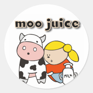 Sticker Rond Chemises et cadeaux Moo Juice