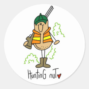 Sticker Rond Chemises et cadeaux pour amateurs de chasse aux no