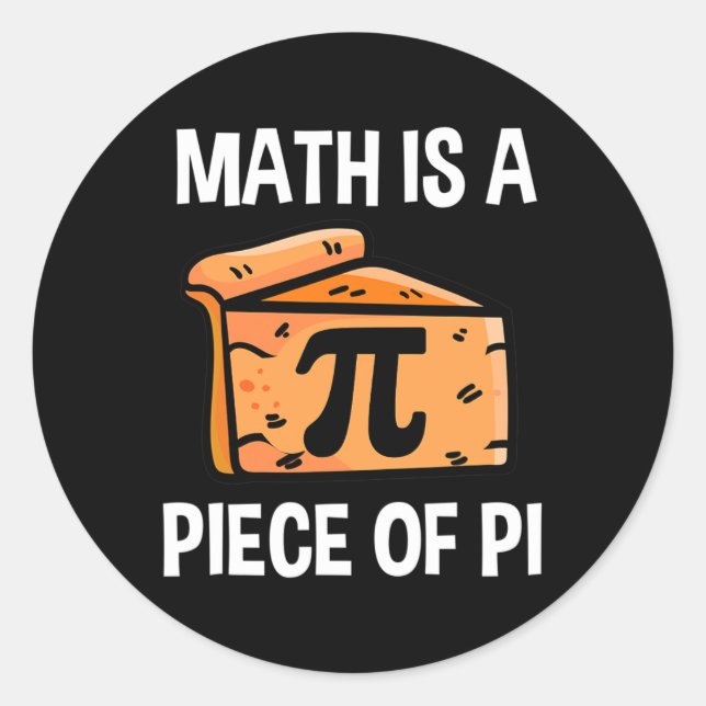 Sticker Rond Chemises Jour Pi Funny5 (Devant)